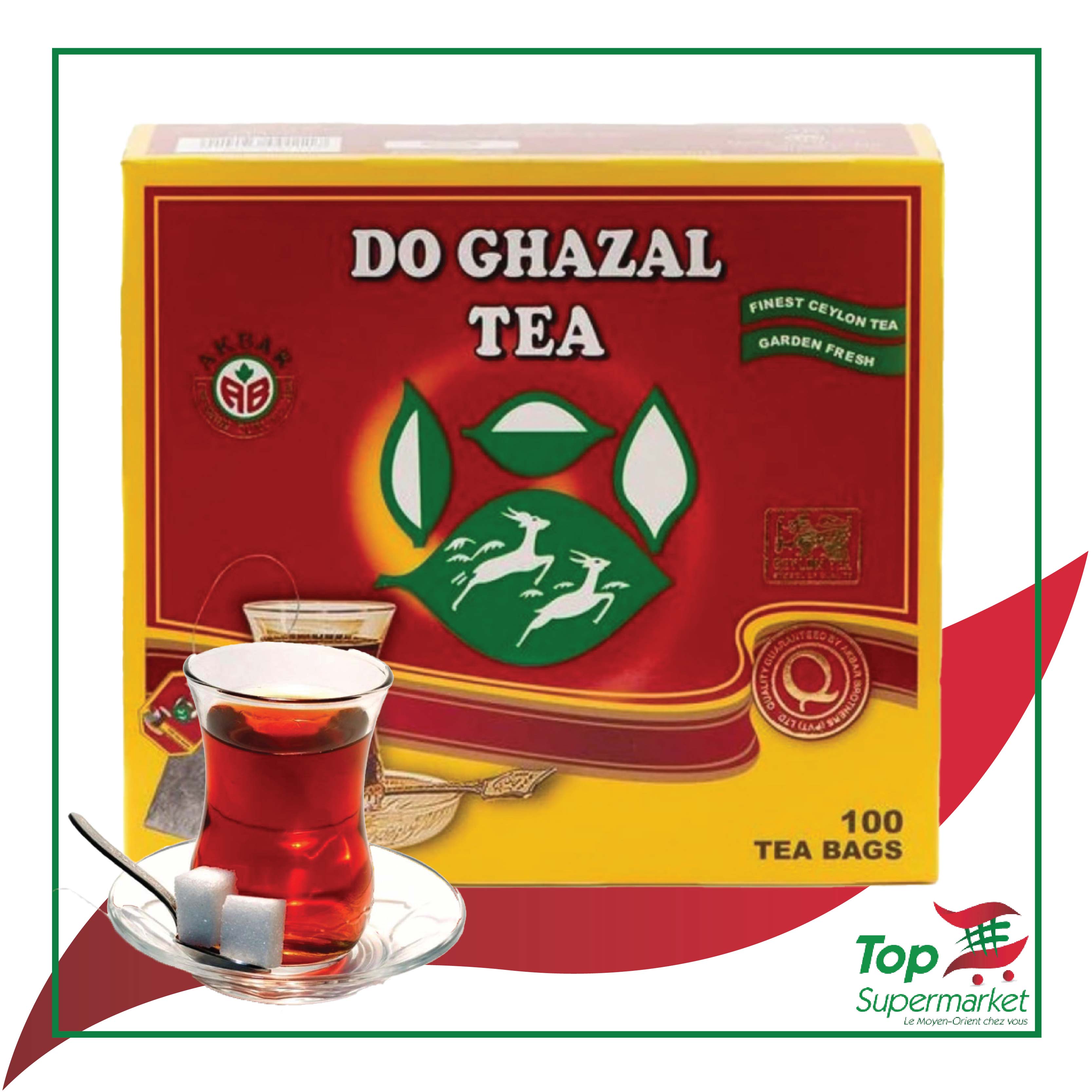 Ghazaleen Tea Red Bags